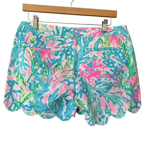 Lilly Pulitzer Women's 5" Buttercup Low Rise Stretch Scalloped Shorts Size 6 - Picture 4 of 7